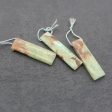 3 PCS Natural Chrysoprase Pendant Beads 41*10*4mm, 37*10*5mm, 11.4g Online now