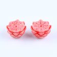 BITEFU 1Pair Pink Conch Shell (Made Of Powder Of Shell, Color Is Enhanced ) Lotus Flower, 17.2g For Cheap