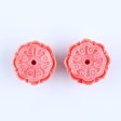 BITEFU 1Pair Pink Conch Shell (Made Of Powder Of Shell, Color Is Enhanced ) Lotus Flower, 17.2g For Cheap