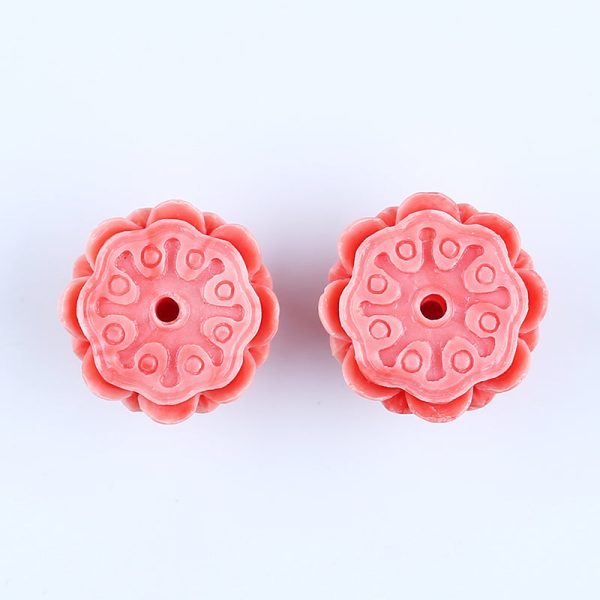 BITEFU 1Pair Pink Conch Shell (Made Of Powder Of Shell, Color Is Enhanced ) Lotus Flower, 17.2g For Cheap