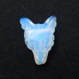 Opalite Carved wolf head Pendant Bead 25x19x9mm, 3.8g Fashion