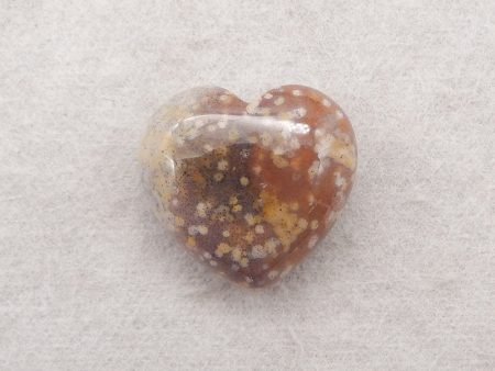 New Natural Ocean Jasper Heart Pendant Bead,Drilling Up and Down, 20×22×10mm, 6.5g Online