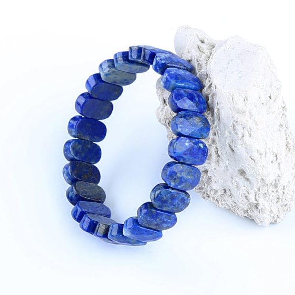 Natural Lapis Lazuli Bracelet 14*9*6mm, 21cm length, 38.5g Hot on Sale