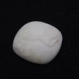 Natural And Exquisite Hand Carved White Jade Pendant Beads. 39X35X8mm, 18.8g on Sale