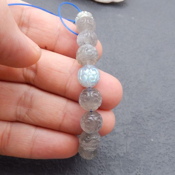 1 Strand Natural Labradorite Beads for Bracelet 10mm, 19cm length, 25.2g Discount