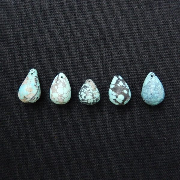 1 PC Natural Turquoise Pendant Bead 17x10mm, 15x10mm Online Sale