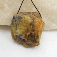 Natural Yellow Opal Pendant Bead 39x36x20mm, 24.8g Sale