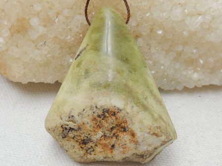 Natural Yellow Opal Pendant Bead 57x40x17mm, 33.6g For Discount