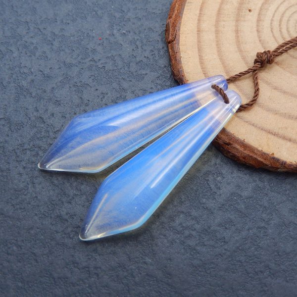 Opalite Earring Beads 42x12x4mm, 5.2g Online Sale