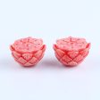 BITEFU 1Pair Pink Conch Shell (Made Of Powder Of Shell, Color Is Enhanced ) Lotus Flower, 17.2g For Cheap