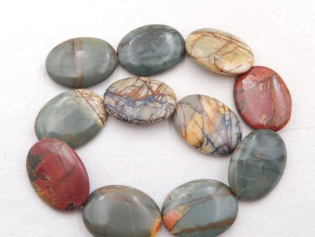 11 PCS Natural Red Creek Jasper Pendant Beads 40X30X10mm, 186.7g Online Sale