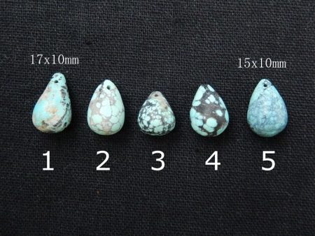 1 PC Natural Turquoise Pendant Bead 17x10mm, 15x10mm Online Sale