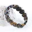 Natural Tiger s Eye Bracelet 16*12*6mm, 19cm length, 39g on Sale