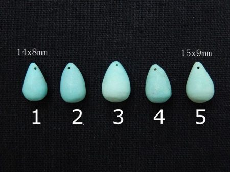 1 PC Natural Turquoise Pendant Bead 14x8mm, 15x9mm For Cheap