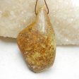 Natural Yellow Opal Pendant Bead 60x36x17mm, 31.5g Online now