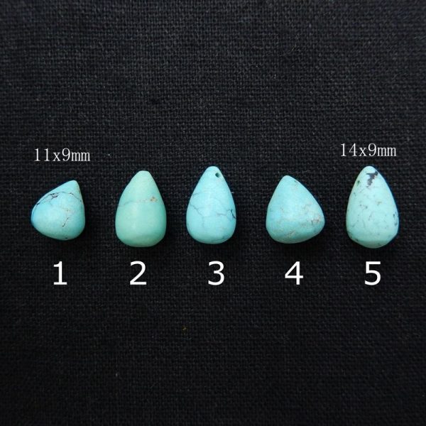 1PC Natural Turquoise Pendant Bead 11x9mm, 14x9mm Online Sale