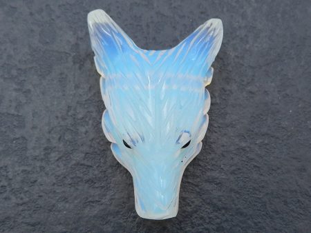 Opalite Carved wolf head Pendant Bead 36x24x12mm, 9.1g Online Hot Sale