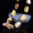 11 PCS Natural Yellow Opal Pendant Beads 34x19x16mm, 23x17x13mm, 87g Online