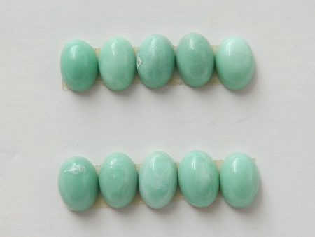 10 PCS Natural Variscite Cabochons 6x4x4mm, 1.2g For Sale