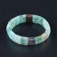 Natural Fluorite Bracelet 18*13*6mm, 20cm length, 54.9g on Sale