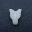 Opalite Carved wolf head Pendant Bead 35x27x13mm, 12.2g Online