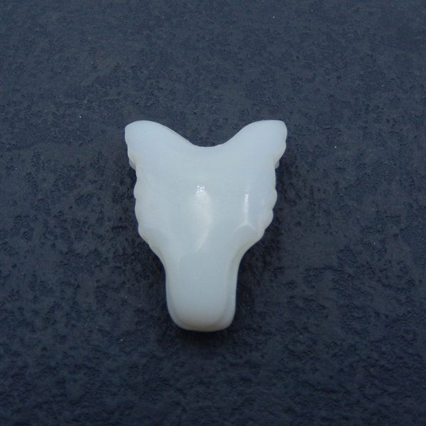 Opalite Carved wolf head Pendant Bead 35x27x13mm, 12.2g Online