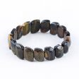 Natural Tiger s Eye Bracelet 16*12*6mm, 19cm length, 39g on Sale