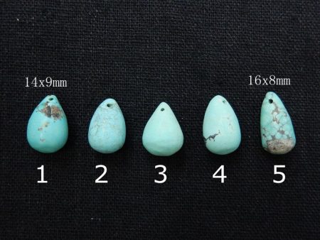 1 PC Natural Turquoise Pendant Bead 14x9mm, 16x8mm Sale