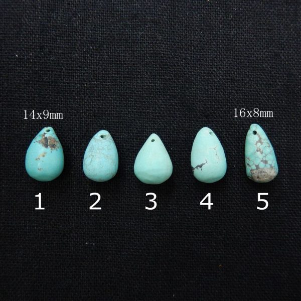 1 PC Natural Turquoise Pendant Bead 14x9mm, 16x8mm Sale