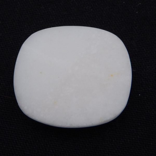 Natural And Exquisite Hand Carved White Jade Pendant Beads. 39X35X8mm, 18.8g on Sale