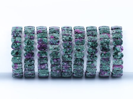 Natural Ruby and Zoisite Bracelet 14*9*6mm, 20cm length, 32g Online