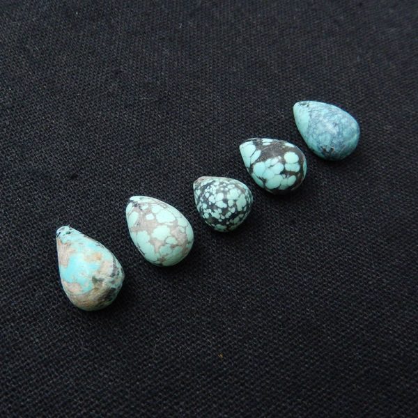 1 PC Natural Turquoise Pendant Bead 17x10mm, 15x10mm Online Sale