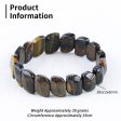 Natural Tiger s Eye Bracelet 16*12*6mm, 19cm length, 39g on Sale