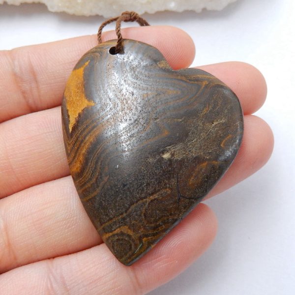 1 PC Natural Boulder Opal flat-back Pendant Bead Supply