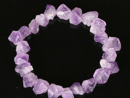 1 Strand Natural Amethyst Gemstone Bracelet,15x9x8mm,9x8x7mm,24g,14cm Cheap