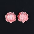 BITEFU 1Pair Pink Conch Shell (Made Of Powder Of Shell, Color Is Enhanced ) Lotus Flower, 5.6g Online