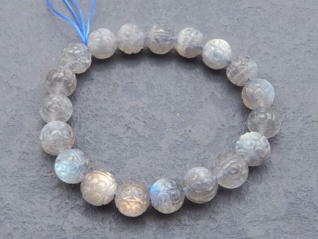 1 Strand Natural Labradorite Beads for Bracelet 10mm, 19cm length, 25.2g Discount