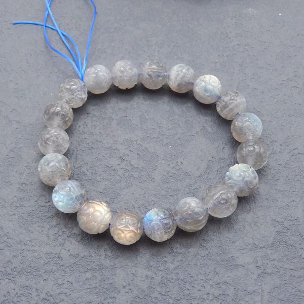 1 Strand Natural Labradorite Beads for Bracelet 10mm, 19cm length, 25.2g Discount