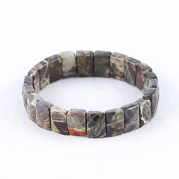 Natural Mushroom Jasper Bracelet 14*9*6mm, 21cm length, 32.7g Discount