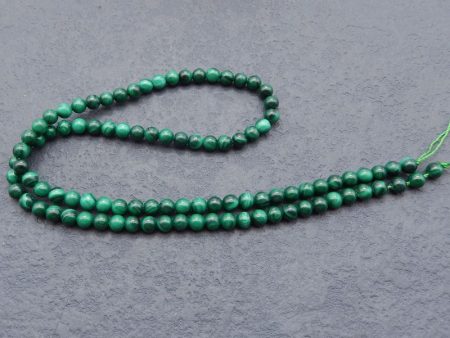 1 Strand Natural Malachite Beads for Bracelet 4mm, 16 inches length, 14g Online